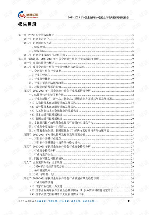 金融軟件外包行業(yè)市場分析與突圍策略研究 2021-2025年展望